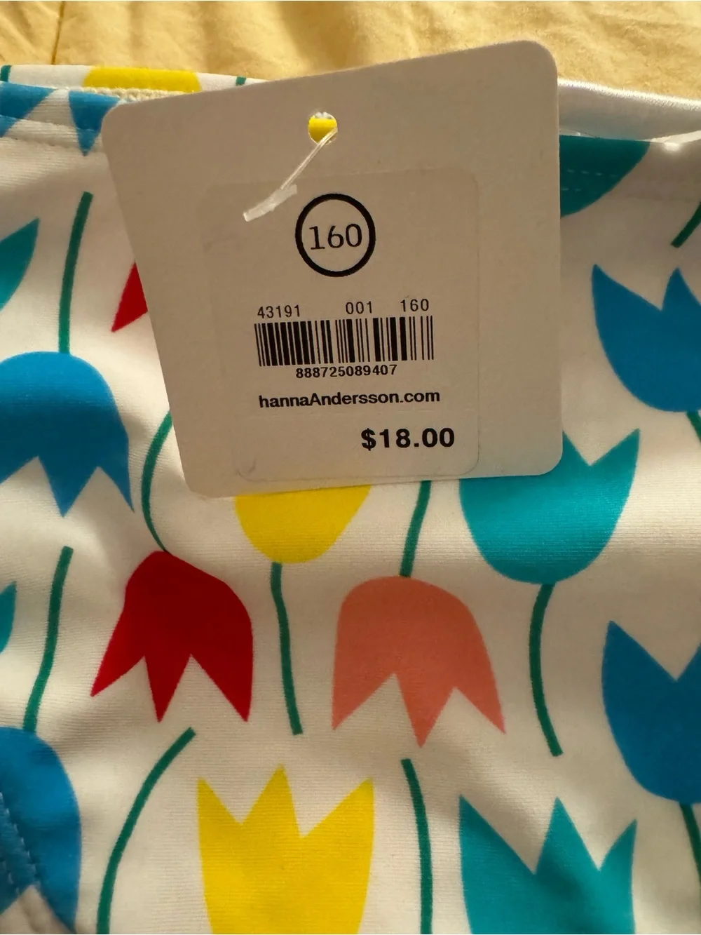 hanna andersson bathing suit size 14 NWT